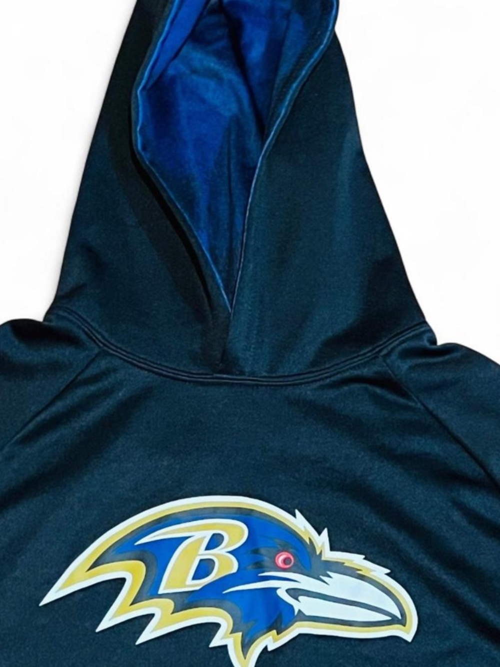 NFL Baltimore Ravens Long Sleeve Performance Fleece Hooded Pullover - XL